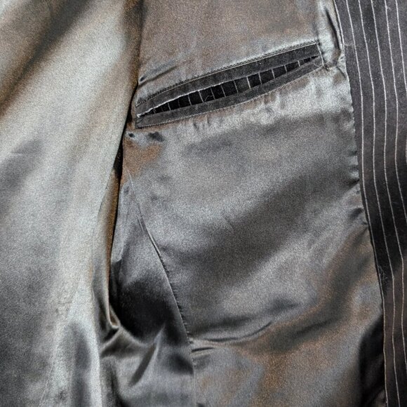 DKNY Jeans Black Velvet Blazer - Picture 4 of 5